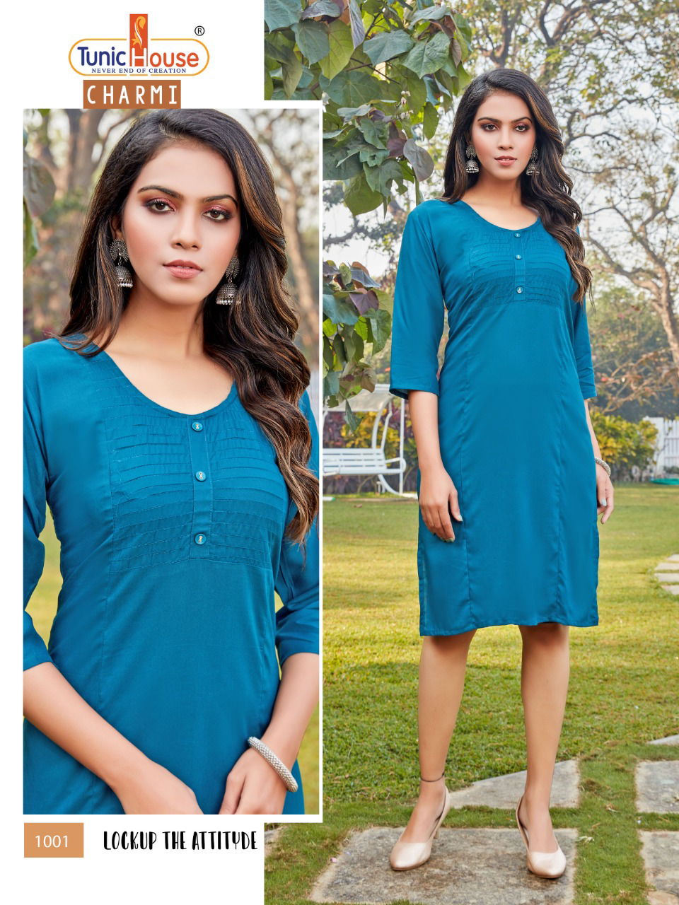 Tunic House Charmi Regular Wear Designer Rayon Kurti Collection
